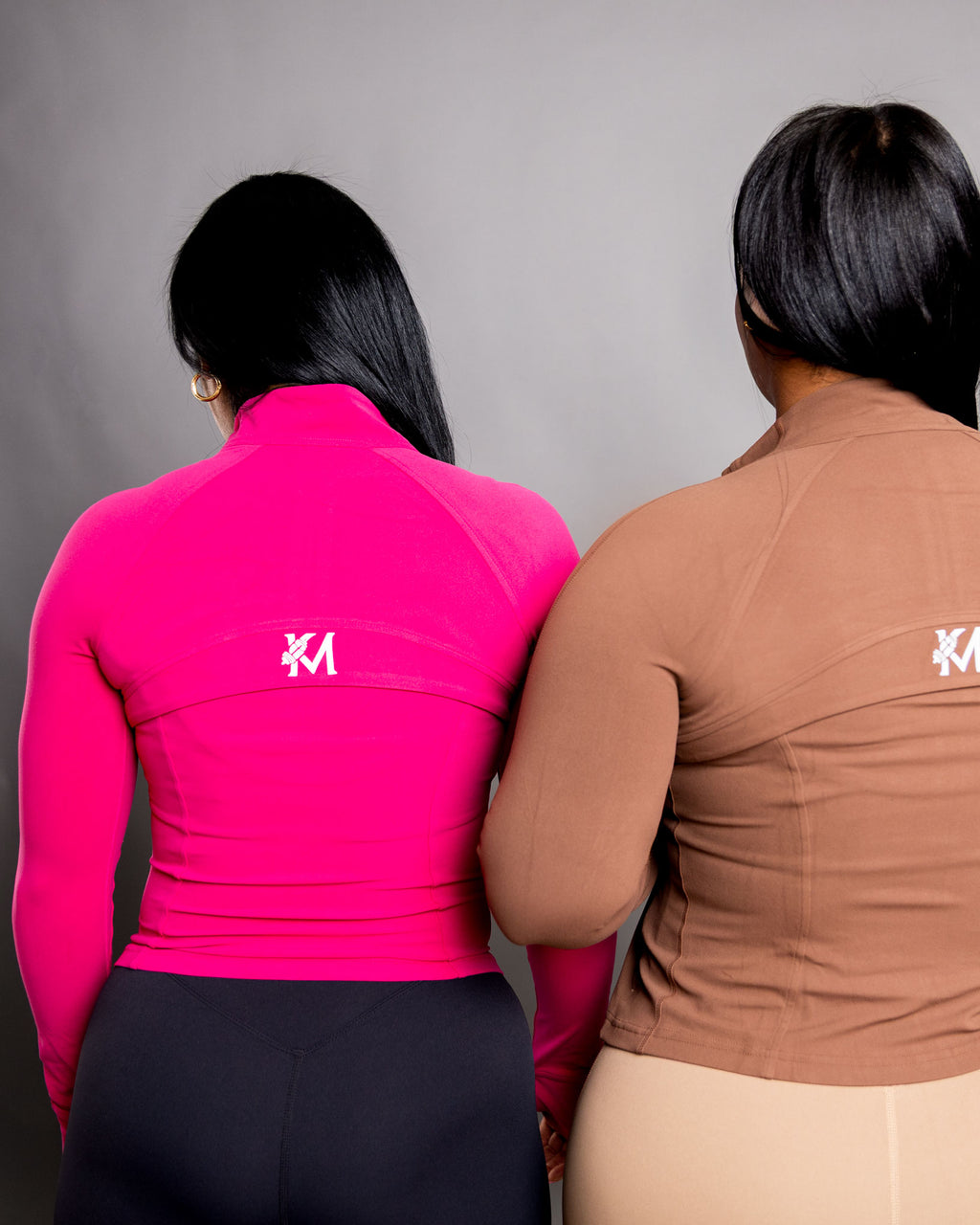 KM’ zip up jacket