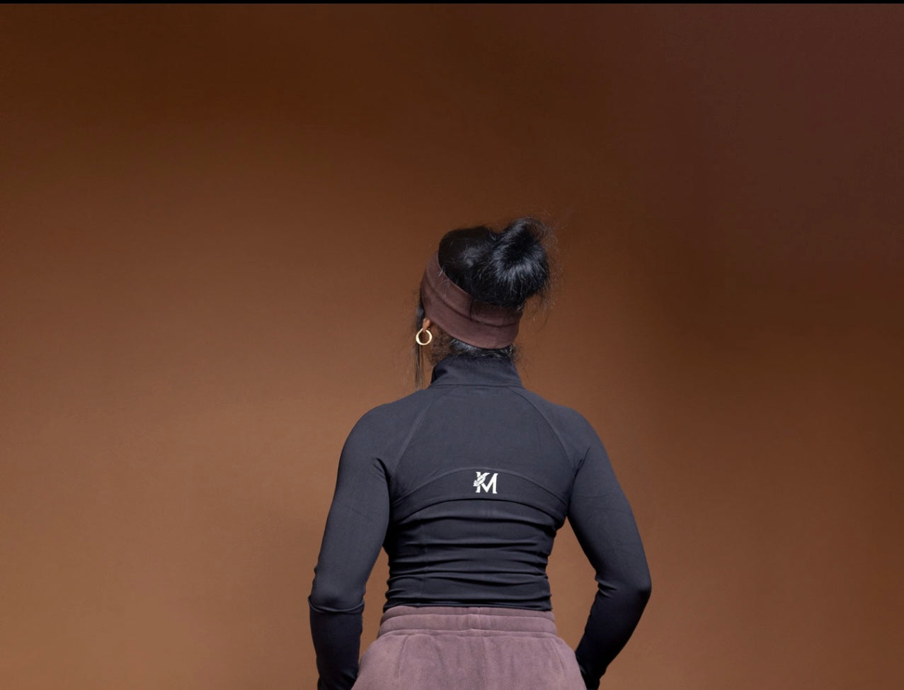 KM’ zip up jacket