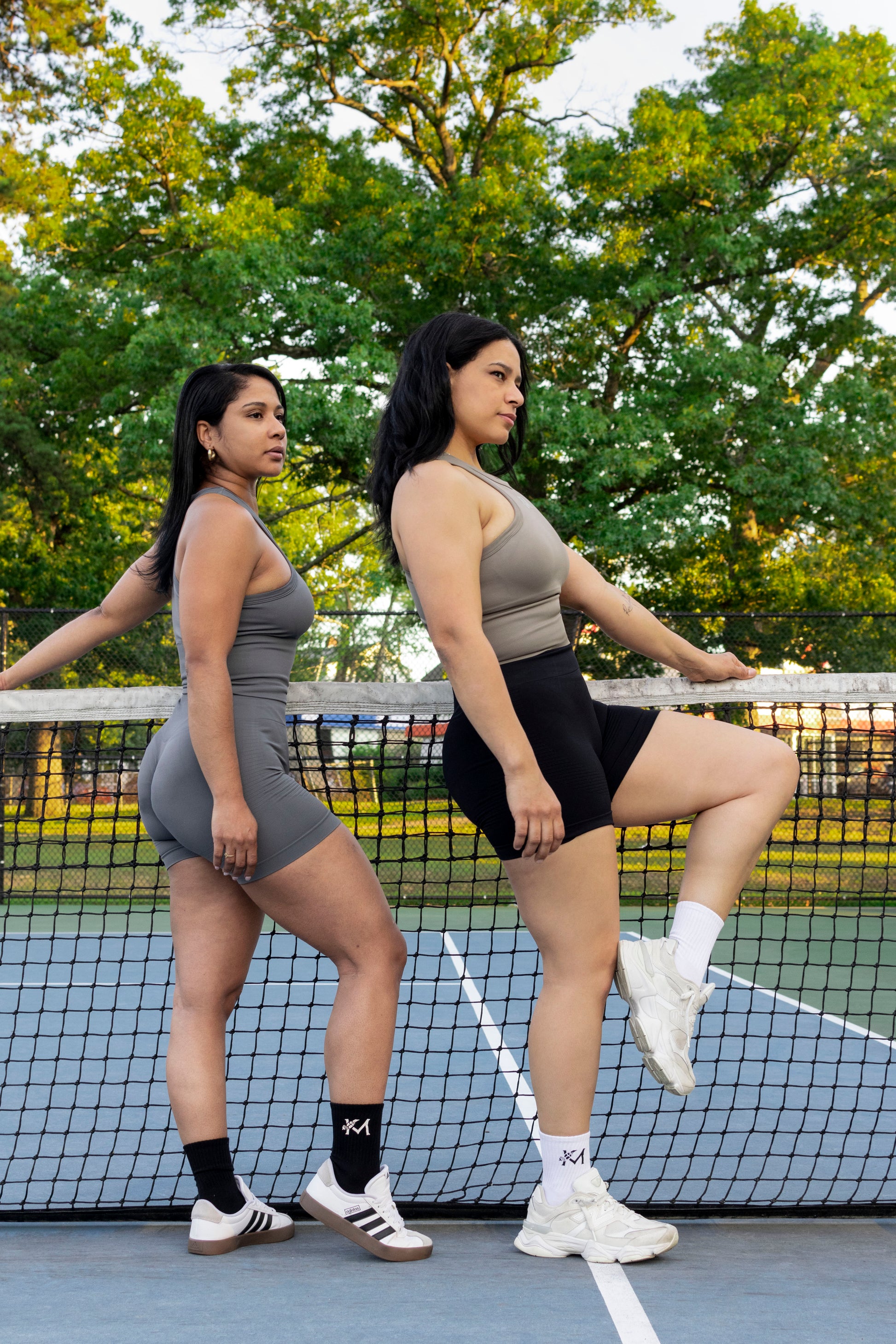 KM’ High-Waisted Shorts