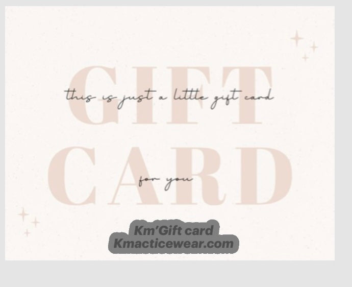 KMACTIVEWEAR GIFT CARD