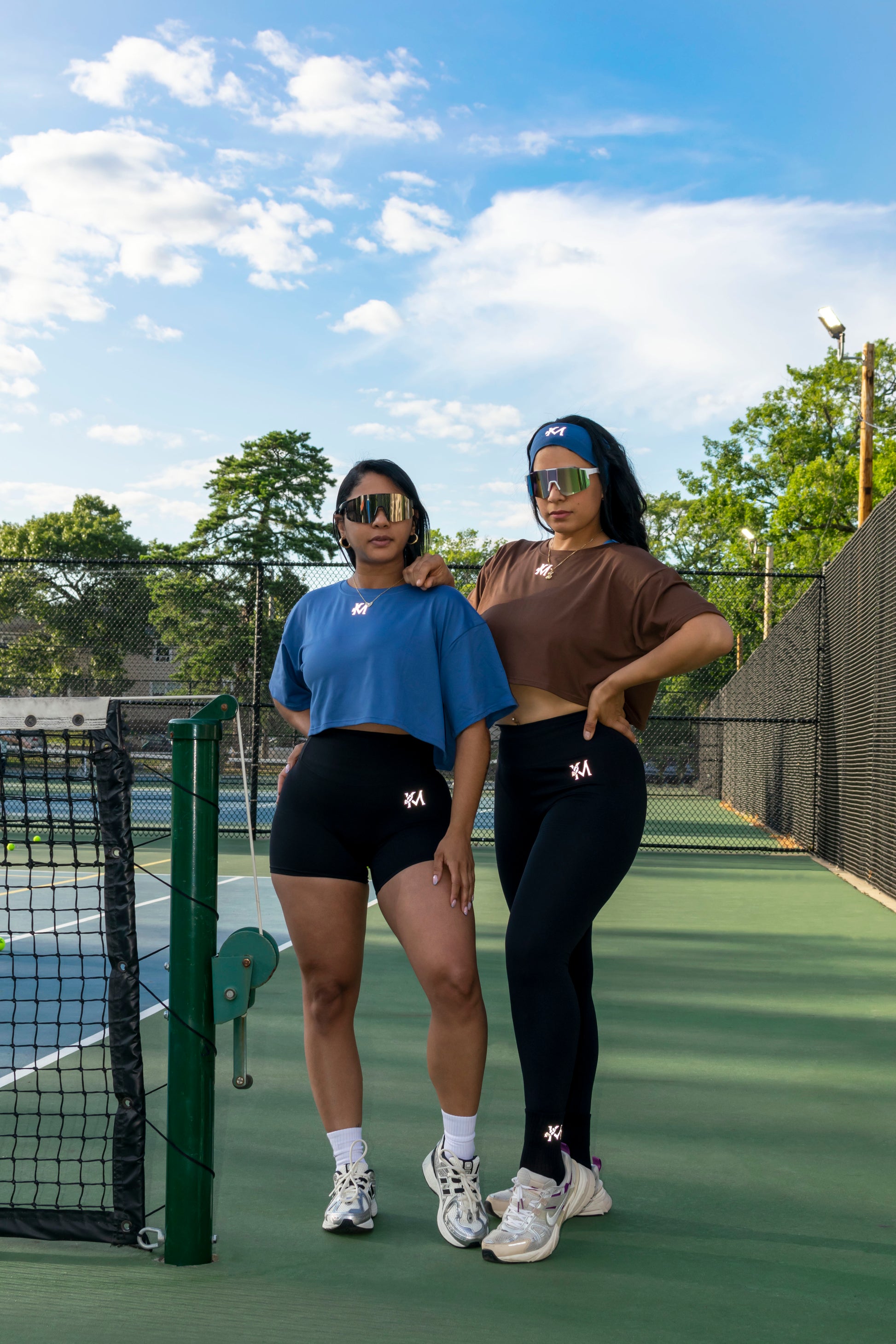 KM’ Cropped T-Shirt Oversized